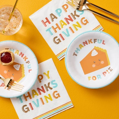20ct Happy Thanksgiving Lunch Napkins - Spritz™ 1 20ct Happy Thanksgiving Lunch Napkins - Spritz™