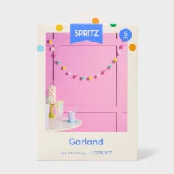 60" Pom Pom Bright Garland - Spritz™ 5 60" Pom Pom Bright Garland - Spritz™ -Spritz GUEST d36a9510 1b77 4fef 8221 e6cc909c1e52