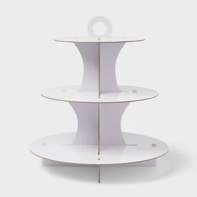 White 3-Tier Cupcake Stand - Spritz™ 3 White 3-Tier Cupcake Stand - Spritz™ - Image 3