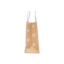 Small Recycled Paper Star Kraft Gift Bag Brwon/White - Spritz™