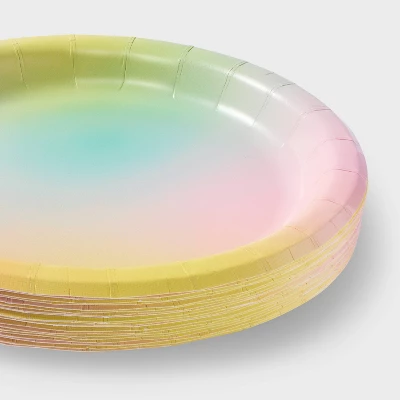 20ct Pastel Gradient Snack Plates - Spritz™ 2 20ct Pastel Gradient Snack Plates - Spritz™ - Image 2