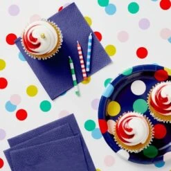 30ct Beverage Napkins Navy - Spritz™