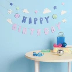 Groovy Retro Happy Birthday Banner - Spritz™