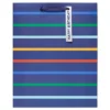 Medium 'Happy Birthday' Striped Gift Bag Purple - Spritz™: Paper, 9.75" Height, 7.75" Width, Birthday Gift Bags