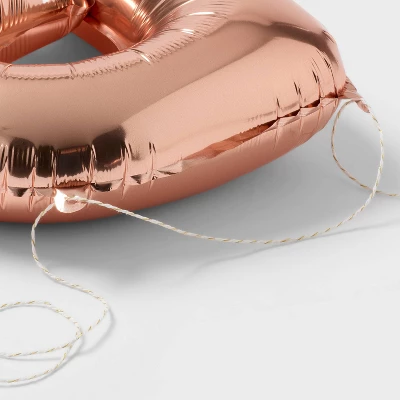 "Happy Birthday" Balloon Banner Rose Gold - Spritz™" 2 "Happy Birthday" Balloon Banner Rose Gold - Spritz™" - Image 2