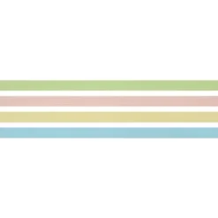 18'x.38" Pastel 4 Solid Color Curling Gift Wrap Ribbon Per Color - Spritz™: Easter & Birthday Wrapping Ribbon