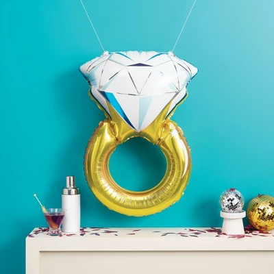 Diamond Ring Foil Balloon - Spritz™ 1 Diamond Ring Foil Balloon - Spritz™