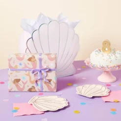 Mermaid Seashell Snack Plate 20ct - Spritzā¢