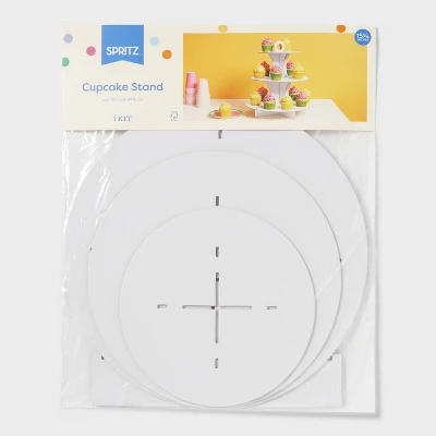 White 3-Tier Cupcake Stand - Spritz™ 2 White 3-Tier Cupcake Stand - Spritz™ - Image 2
